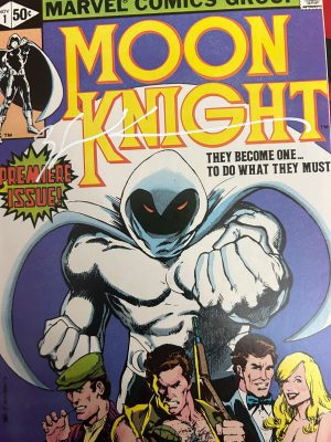 Moon Knight Vol 1 #1 Cover A Regular Bill Sienkiewicz Cover Signed by Bill Sienkiewicz