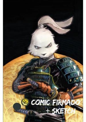 Usagi Yojimbo The Crow #1 SDCC 2024 40th Anniversary Convention Exclusive Virgin Cover Signed & Sketched by Stan Sakai