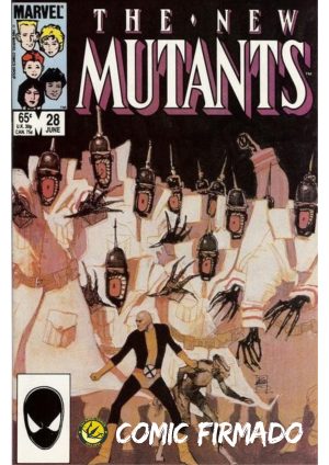 The New Mutants #28 Cover A Regular Bill Sienkiewicz Cover Signed by Bill Sienkiewicz