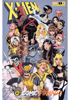 X-Men Vol 7 #1 Chrissie Zullo Exclusive Variant Cover Signed by Chrissie Zullo