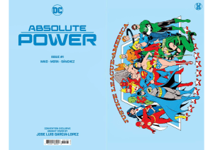 Absolute Power #1 José Luis García-López Convention Exclusive Foil Cover