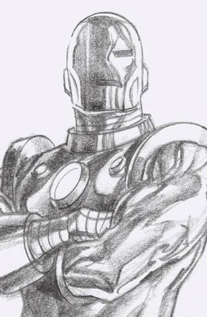 Iron Man Vol 6 #1 Cover H Incentive Alex Ross Timeless Iron Man Virgin 1:100 Sketch Cover