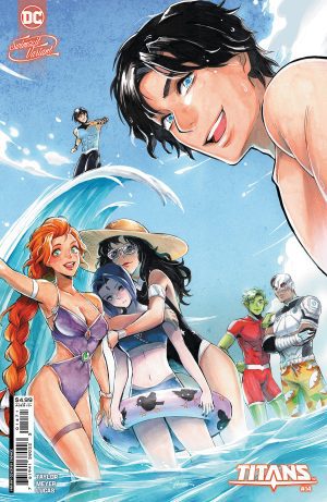 Titans Vol 4 #14 Cover E Variant Saowee Swimsuit Card Stock Cover