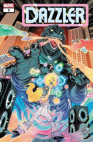 Dazzler Vol 2 #1 Cover B Variant Elizabeth Torque Godzilla Cover