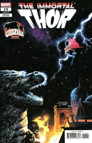 The Immortal Thor #15 Cover B Variant Jonas Scharf Godzilla Cover