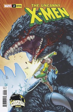 Uncanny X-Men Vol 6 #2 Cover B Variant David Baldeón Godzilla Cover