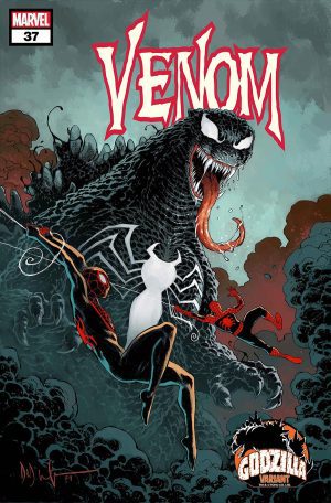 Venom Vol 5 #37 Cover B Variant Dave Wachter Godzilla Cover