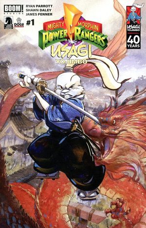 Mighty Morphin Power Rangers Usagi Yojimbo #1 (One Shot) Cover C Variant Jared Cullum Usagi Yojimbo 40th Anniversary Cover