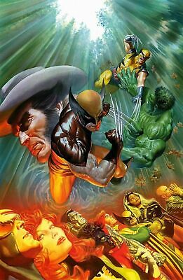 Marvel Comics Alex Ross Wolverine Mini Print Signed by Alex Ross