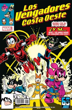 Asombroso Spiderman 241/32 - Portada Alternativa Disney - What if? Vengadores Costa Oeste