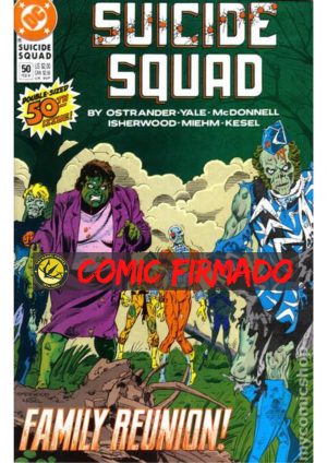 Suicide Squad (1987 1st Series) #50 Regular Cover Geof Isherwood Cover Signed by Geof Isherwood