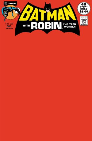 Batman #237 Facsimile Edition Cover C Variant Blank Cover