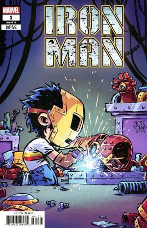 Iron Man Vol 7 #1 Cover D Variant Skottie Young Cover