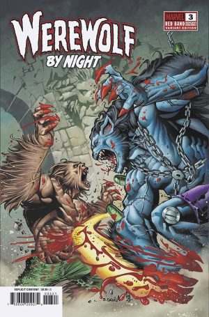 Werewolf By Night Red Band #3 Cover B Variant Sergio Dávila Cover With Polybag