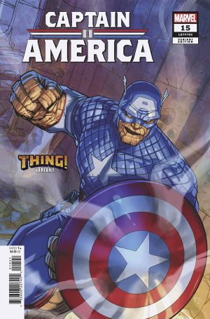 Captain America Vol 10 #15 Cover B Variant Pete Woods The Thing Cover