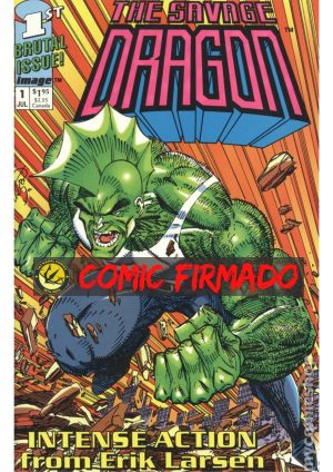 Savage Dragon (1992 1st Series) #1 Regular Cover Erik Larsen Cover Signed by Erik Larsen