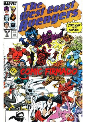 Avengers West Coast (1985) #28 Regular Cover Al Milgrom Cover Signed by Al Milgrom