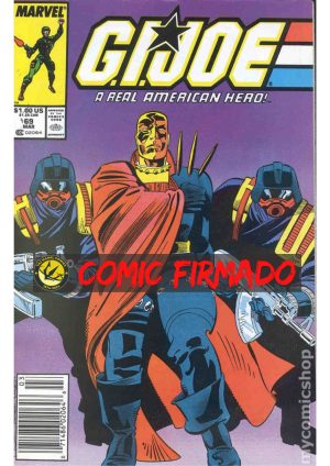 GI Joe (1982 Marvel) #69 Regular Cover A Tony Salmons Cover Signed by Larry Hama