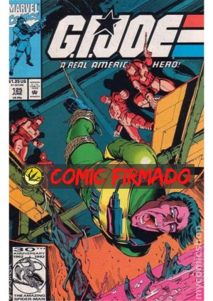 GI Joe (1982 Marvel) #125 Regular Cover A Andrew Wildman Cover Signed by Larry Hama