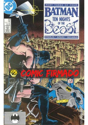 Batman (1940) #419 Regular Cover Mike Zeck Cover Signed by Mike DeCarlo