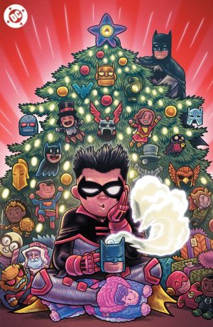 Batman Santa Claus Silent Knight Returns #1 Cover C Variant Dan Hipp DC Holiday Surprise Rub And Sniff Polybag Cover With Polybag