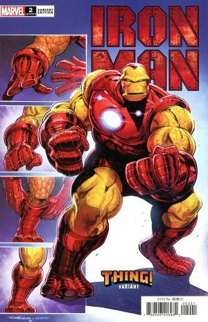 Iron Man Vol 7 #2 Cover B Variant Iban Coello The Thing Cover