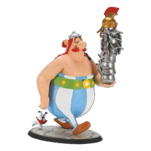 Estatua Obelix Stack of Helmets and Ideafix