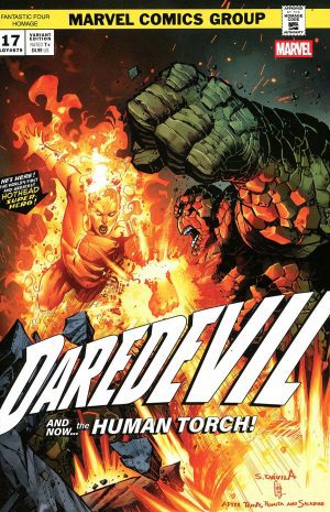 Daredevil Vol 8 #17 Cover B Variant Sergio Dávila Fantastic Four Homage Cover