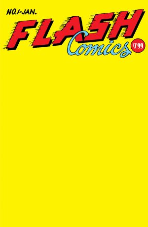 Flash Comics #1 Facsimile Edition Cover C Variant Blank Cover